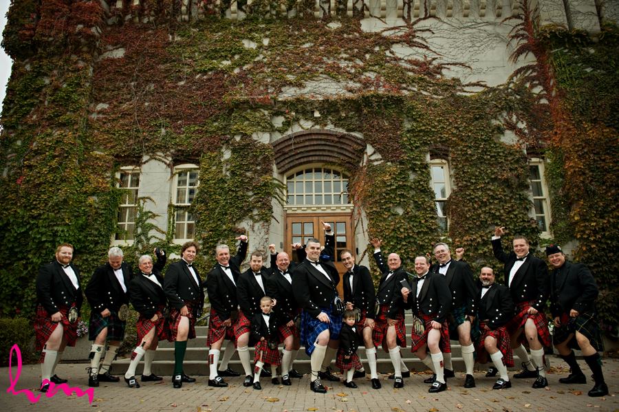 men in kilts at the old court house in london ontario