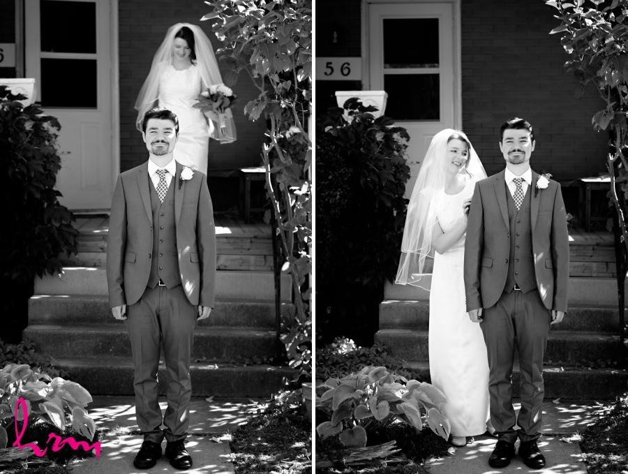 groom seeing bride for first time
