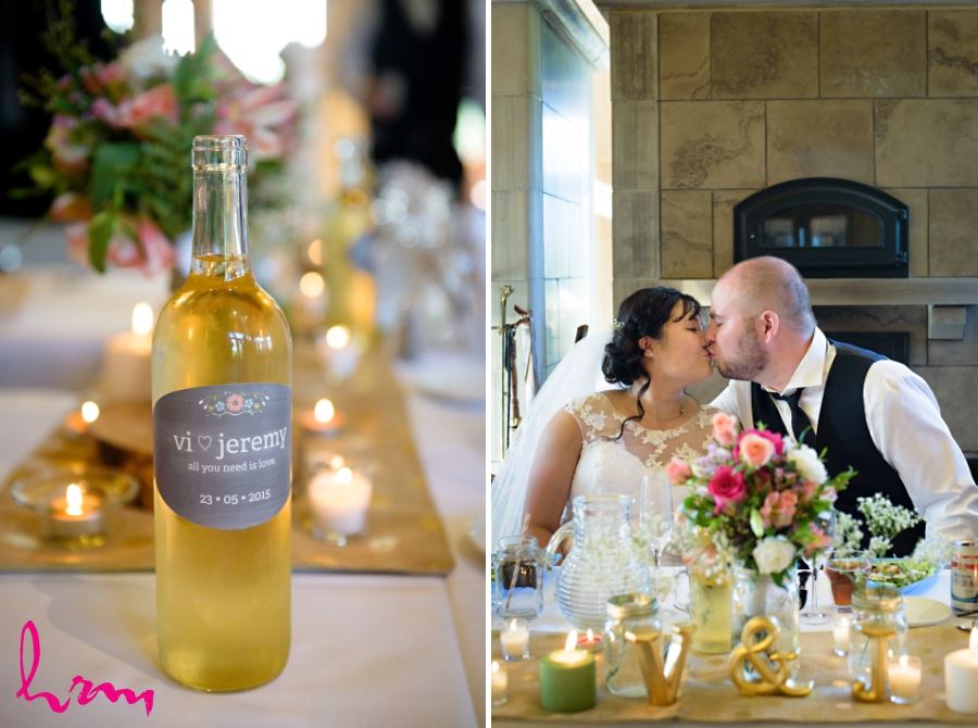 personalized wine labels wedding day