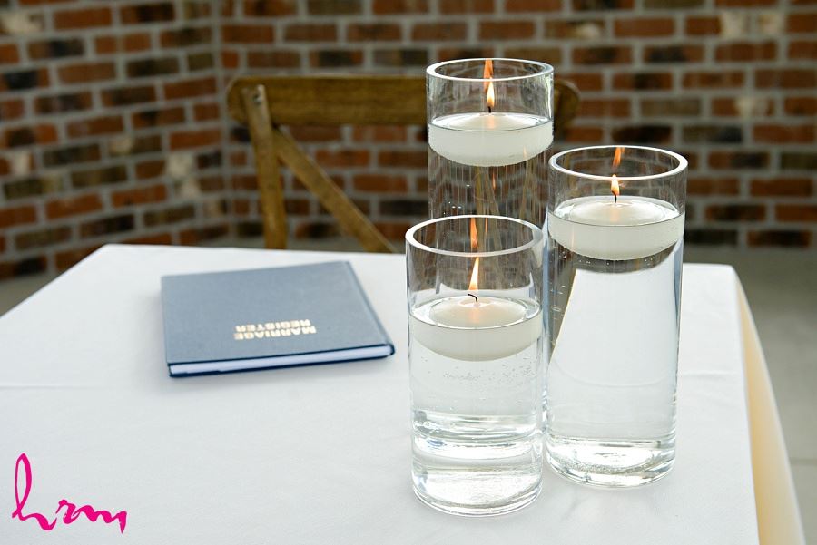 Photo of candles taken by HRM Photography London Ontario Wedding photographer