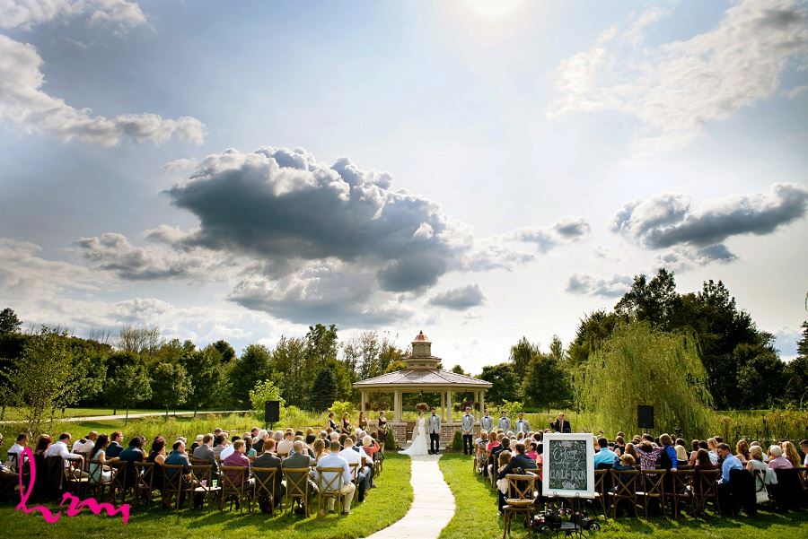 Photo of outdoor wedding taken by London Ontario Wedding Photographer