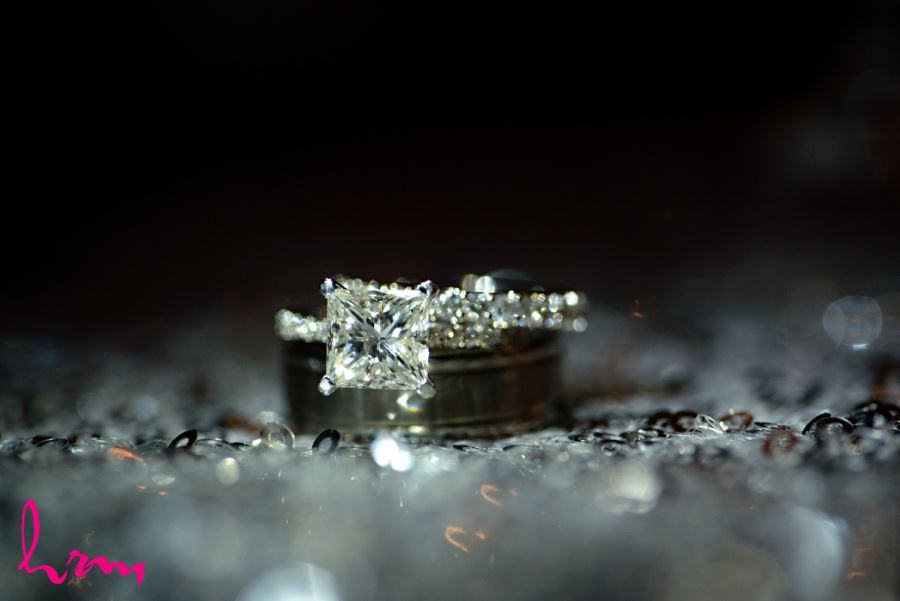 princess cut diamond engagement wedding ring