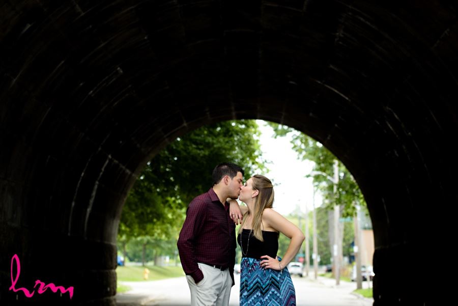 London Ontario engagement session locations old curved overpass