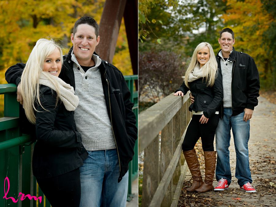 Cute engagement session at Springbank Park in London Ontario
