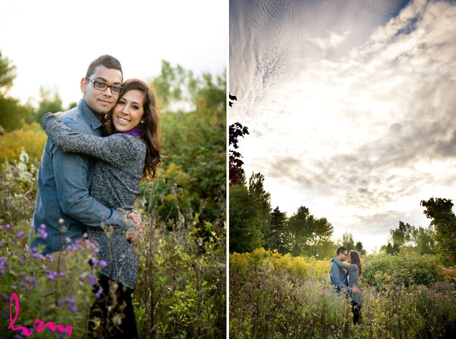 engagement session photography beautiful sky