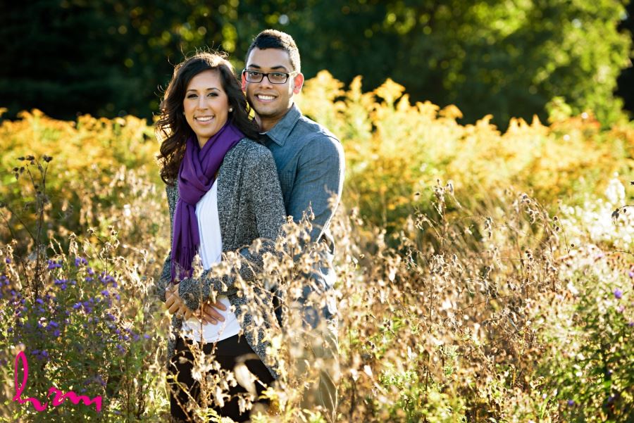 London Ontario engagement session meadow