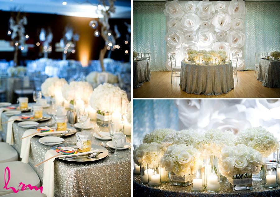 Wedding photographs of table settings London Ontario wedding photographer