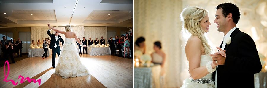 Photos of bride and groom dancing taken by London Ontario Wedding Photographer