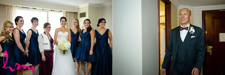 Geneviève and bridesmaids in dresses before wedding London ON Wedding Photography