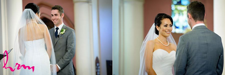Exchanging vows at St. Peter's Cathedral London ON Wedding Photography