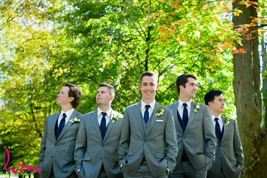 Will and groomsmen outside St. Peter's Cathedral London ON Wedding Photography