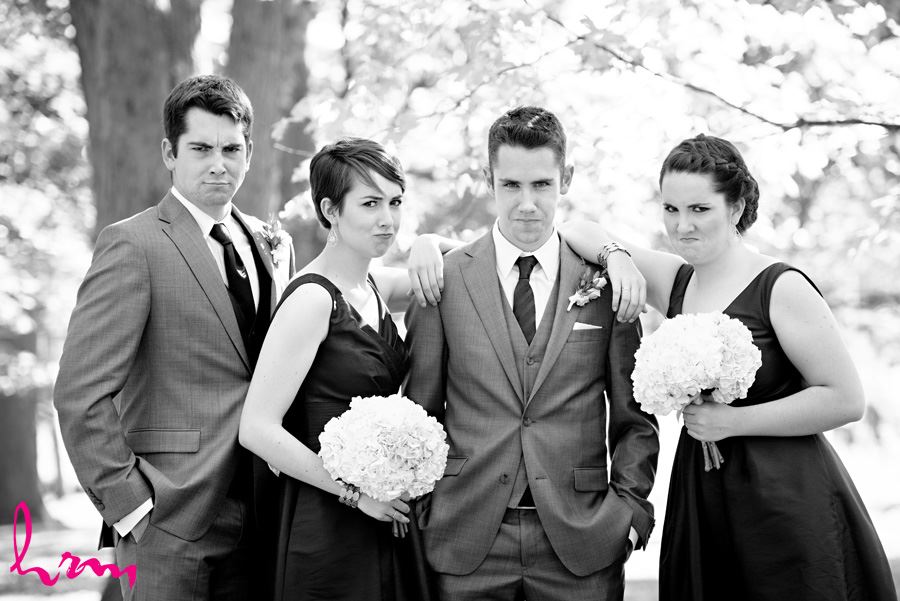 Will and bridal party pouty-faces London ON Wedding HRM Photography
