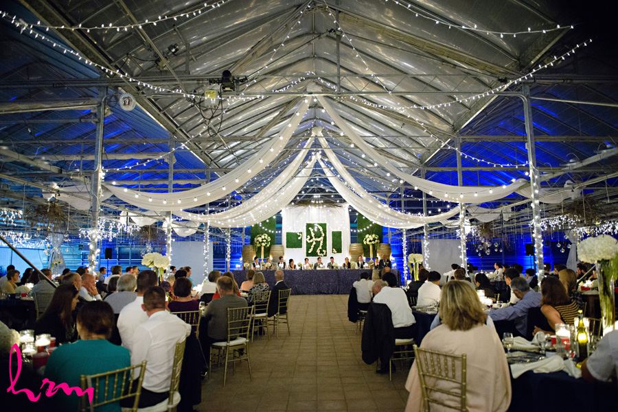 Guests during speeches at Heeman Greenhouses London ON Wedding HRM Photography