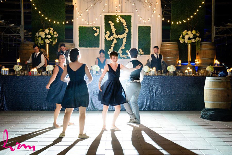 Starting the dance Heeman Greenhouses London ON Wedding HRM Photography