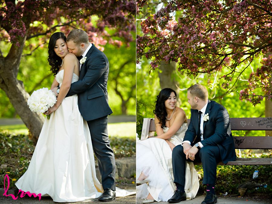 Maia and Matthew’s wedding photographs taken in London Ontario, April 2015 