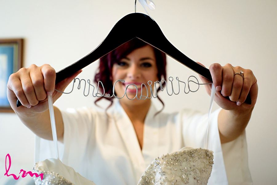 personalized mrs wedding dress hanger