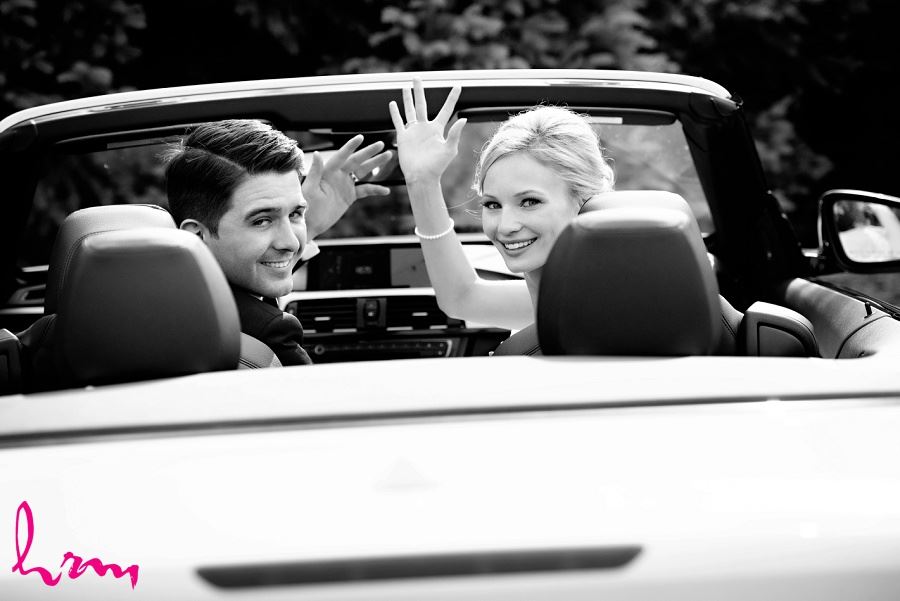 Sabrina + Winston in car after ceremony London ON Wedding Photography