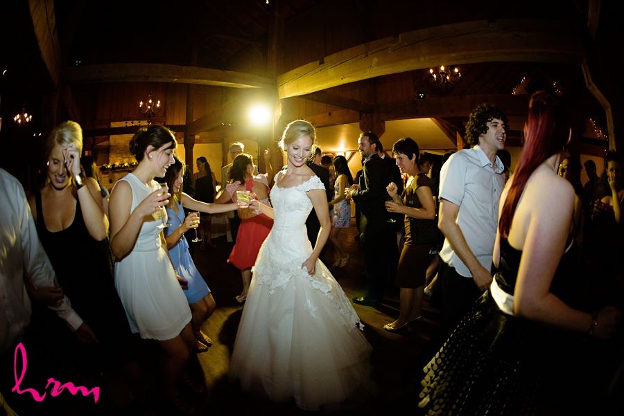Dancing with guests Bellamere Winery Event Centre London ON Wedding Photography