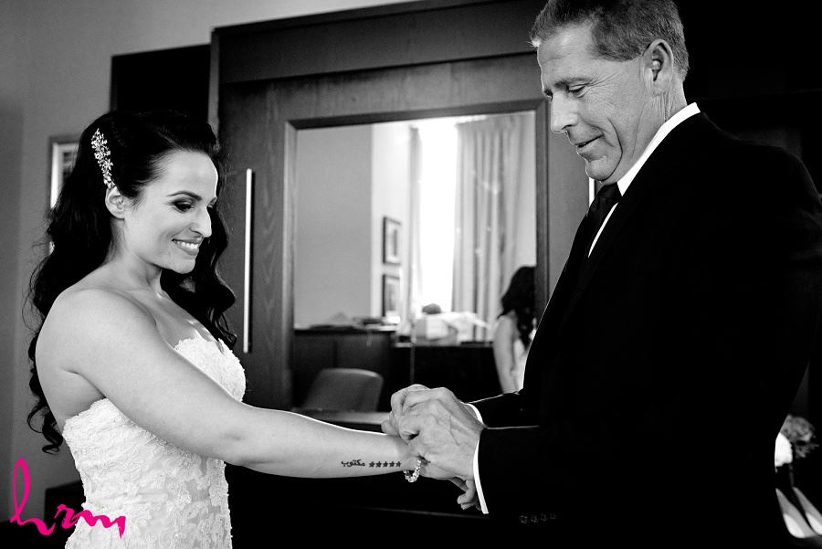 Lauren in black and white with bracelet London ON Wedding Photography