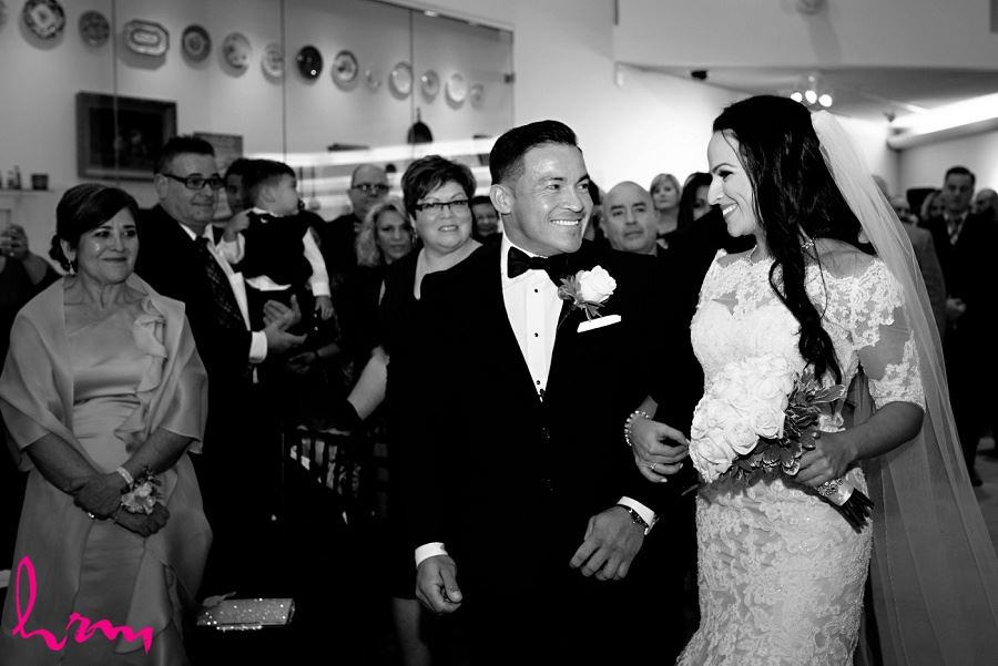 Lauren and Jose walking down the aisle at Museum London London ON Wedding Photography