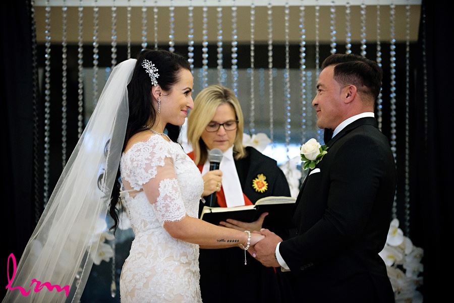 Lauren and Jose saying vows at Museum London London ON Wedding HRM Photography
