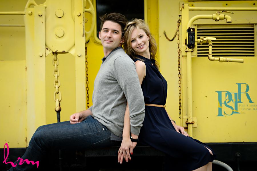 Sabrina and Winston’s engagement photographs taken in Port Stanley Ontario, April 2015 
