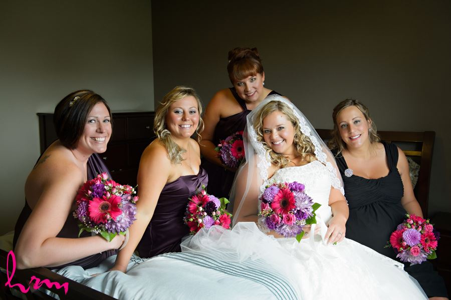 Mallory and bridesmaids at before wedding St. Thomas ON Wedding Photography