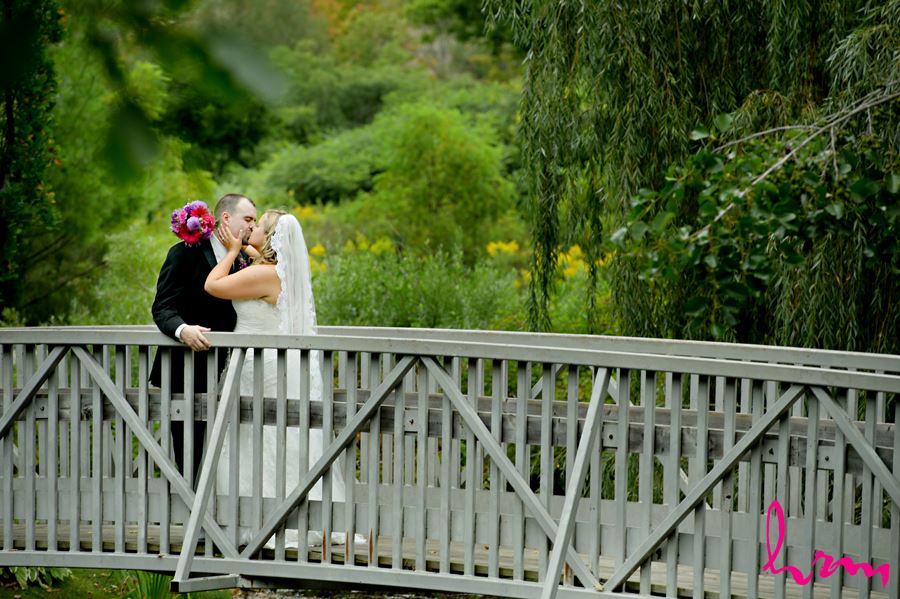 Mallory and Will on bridge St. Thomas ON Wedding Photography