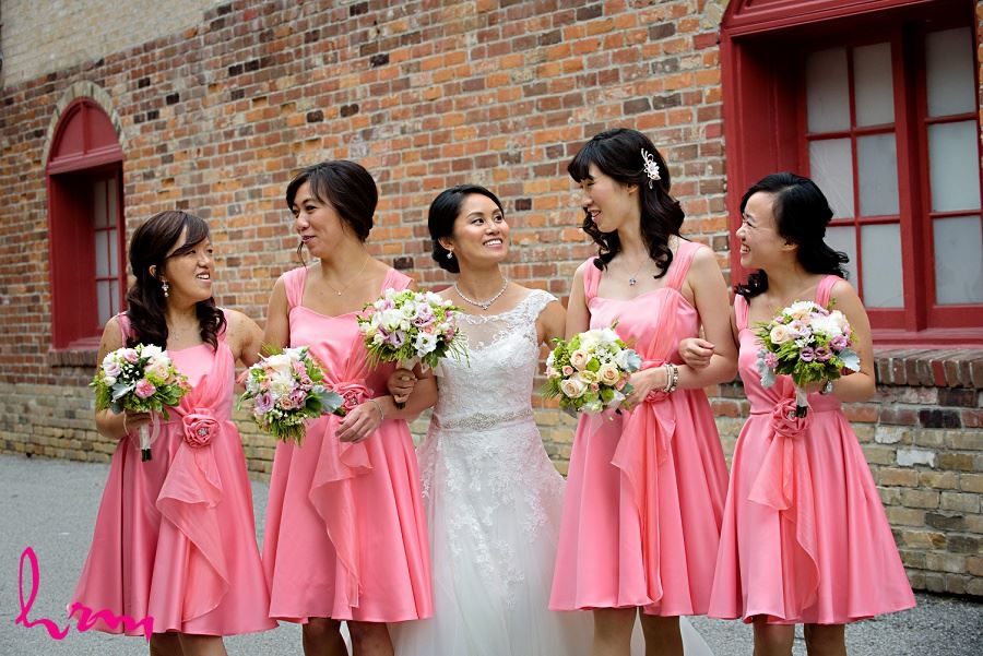 Natalie and bridesmaids in Unionville Toronto ON Wedding Photography