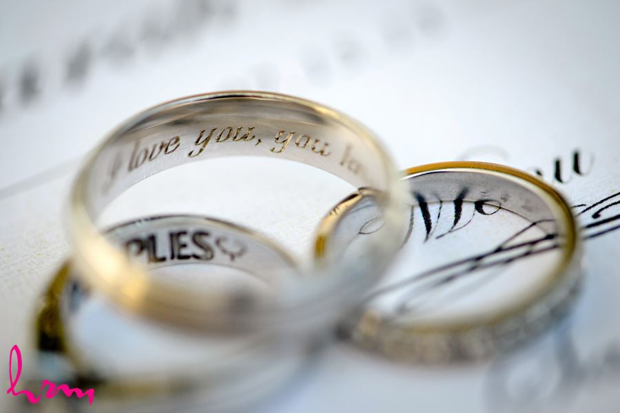 Engraved wedding rings in London Ontario