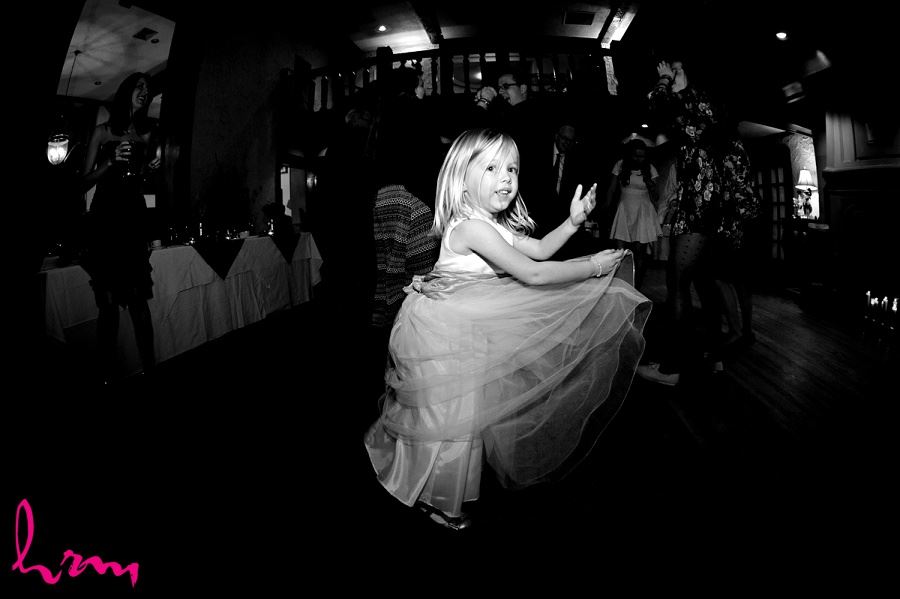 Flowergirl dancing at Windermere Manor London ON Wedding HRM Photography